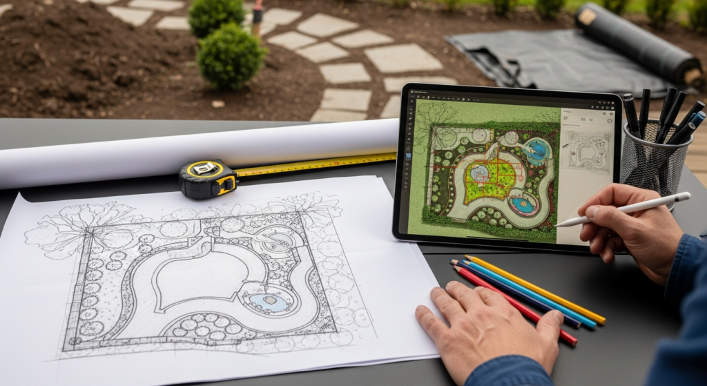 tuinontwerp tekenen